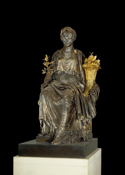 La Paz Escultura de plata y bronce por Antoine Denis Chaudet (1763-1810) y Louis Jean Baptiste Cheret (1760-1832) del Salón de la Paz en el Palais des Tuileries. París, Museo del Louvre. de Antoine Denis Chaudet