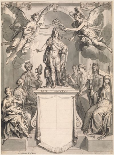 Diseño para un Frontispicio de Antoine Dieu