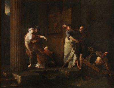 La despedida de Bruto y Porcia, 1799 de Antoine Dubost