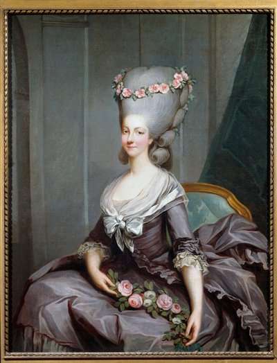 Retrato de Marie Thérèse Louise de Savoie Carignan, Princesa de Lamballe de Antoine François Callet