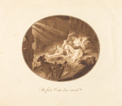 El primero en llegar, mejor servido de Antoine François Sergent after Augustin de Saint Aubin