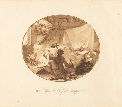 El lugar para el primer ocupante de Antoine François Sergent after Augustin de Saint Aubin