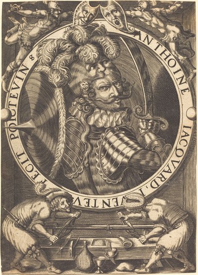 Autorretrato (La Tarjeta Comercial de Anthoine Jacquard) de Antoine Jacquard