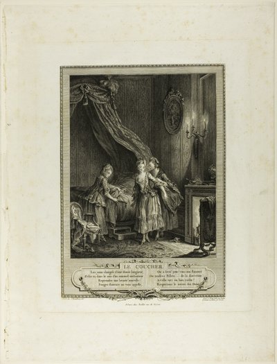 Going to Bed, de Monument du Costume Physique et Moral de la fin du Dix-huitième siècle de Antoine Jean Duclos