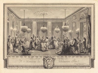 El baile de gala de Antoine Jean Duclos after Augustin de Saint Aubin