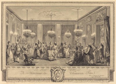 El baile de gala de Antoine Jean Duclos after Augustin de Saint Aubin