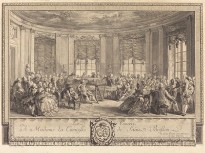 El concierto de Antoine Jean Duclos after Augustin de Saint Aubin