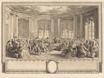 El concierto de Antoine Jean Duclos after Augustin de Saint Aubin