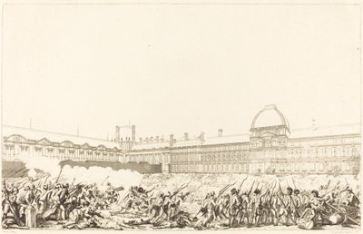 La Jornada del 10 de agosto de 1792 de Antoine Jean Duclos after Charles Monnet