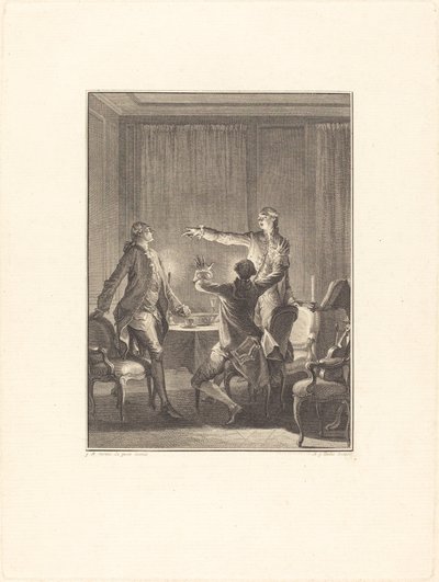 La Provocación de Antoine Jean Duclos after Jean Michel Moreau