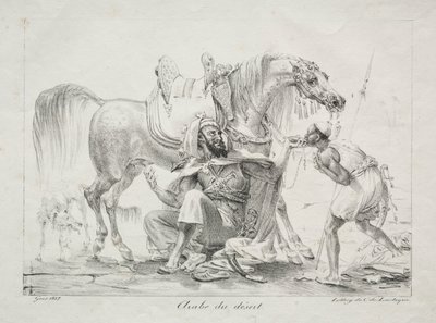 Árabe del desierto, 1817 de Antoine Jean Gros