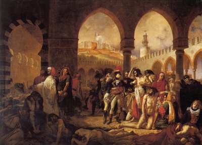 Bonaparte visitando la casa de peste en Jaffa de Antoine Jean Gros