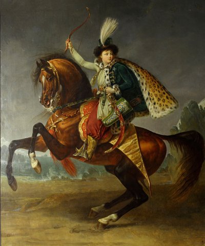Retrato ecuestre del príncipe Boris Nikolayevich Yusupov 1794-1849, 1809 de Antoine Jean Gros