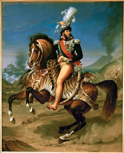 Joaquín Murat, Rey de Nápoles, Mariscal de Francia, a caballo ... de Antoine Jean Gros