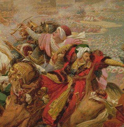 Murat Derrotando al Ejército Turco en Aboukir el 25 de Julio de 1799 (detalle) de Antoine Jean Gros