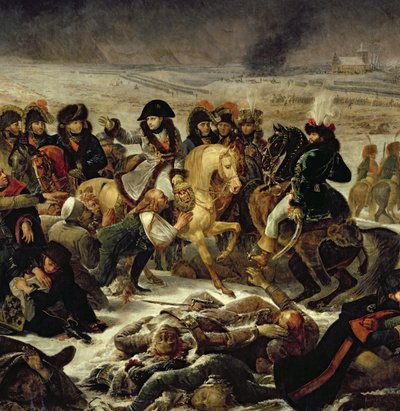 Napoleón en el campo de batalla de Eylau, 9 de febrero de 1807 (detalle) de Antoine Jean Gros