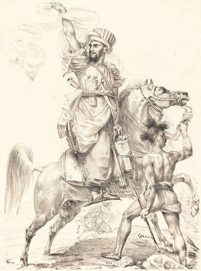 El jefe de los mamelucos a caballo de Antoine Jean Gros