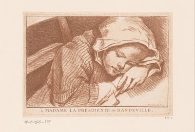 La chica que duerme de Antoine Joseph Dezallier d