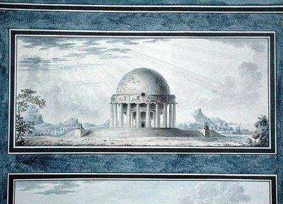 Diseño para una casa para un cosmopolita, 1783 de Antoine Laurent Thomas Vaudoyer