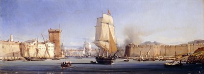 El Cuerno de Oro con las mezquitas de Suleimaniye y de la Fe, Constantinopla de Antoine Leon Morel Fatio