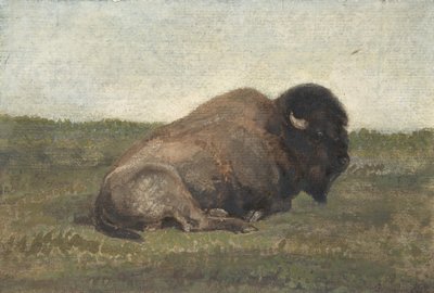 Bisonte acostado, 1810-75 de Antoine Louis Barye