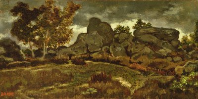 Bosque en Fontainebleau de Antoine Louis Barye