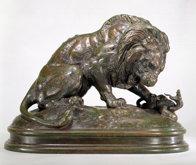 León y Serpiente de Antoine Louis Barye