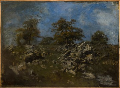 Paisaje con rocas de Antoine Louis Barye