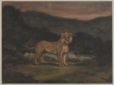 Leona de pie de Antoine Louis Barye