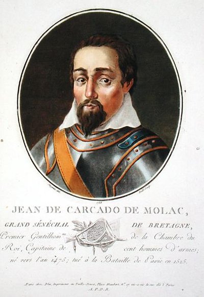 Jean de Carcado de Molac (c.1475-1525), grabado por Ride de Antoine Louis Francois (after) Sergent Marceau