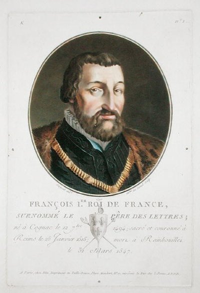 Francisco I (1494-1547) Rey de Francia de Antoine Louis Francois Sergent Marceau