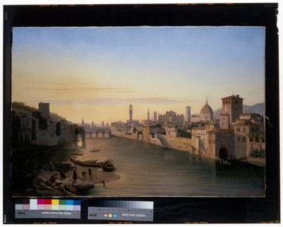 Florencia, Una vista del río Arno de Antoine Marie Perrot