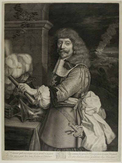 Retrato de Henri de Lorraine, Conde de Harcourt, Maestro de Caballería de Francia de Antoine Masson