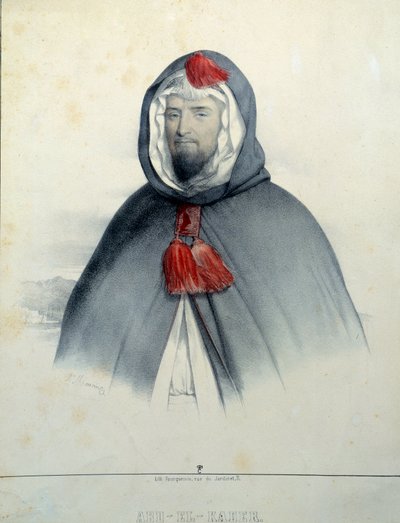 Retrato de Abd El Kader de Antoine Maurin