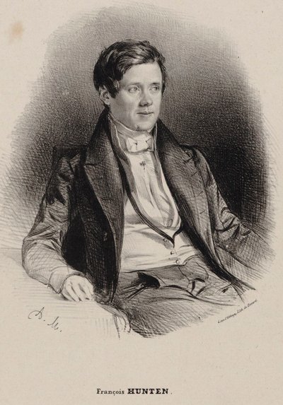 Retrato del pianista y compositor Franz Hünten 1793-1878 de Antoine Maurin