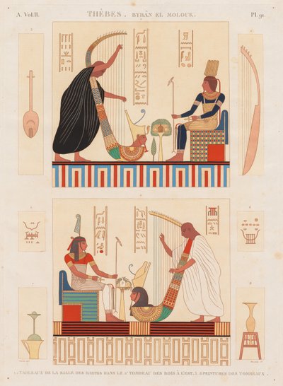 Descripción de Egipto: Tebas Byban el Molouk, vol. II, pl. 91 de Antoine Maxime Monsaldy