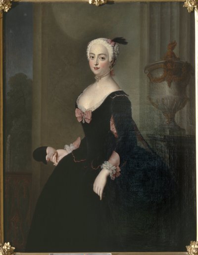 Condesa Anna Elisabeth von der Schulenburg - Retrato de la Condesa Anna Elisabeth von der Schulenburg de Antoine Pesne