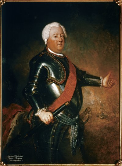 FRIEDRICH WILHELM I: Rey de Prusia (1688-1740), después de 1733 (óleo sobre lienzo) de Antoine Pesne