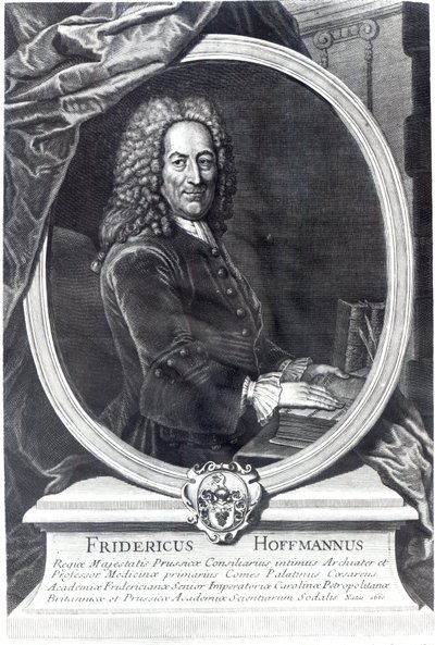 Friedrich Hoffmann, grabado por F.G Wolffgang, 1735 de Antoine Pesne