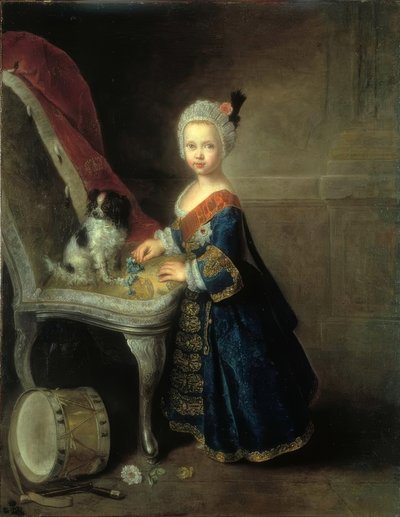 Federico II, príncipe heredero con medalla de Antoine Pesne
