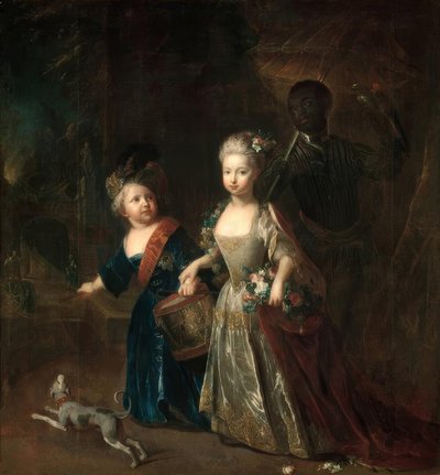 Federico el Grande y Wilhelmine / Pesne 1714 de Antoine Pesne