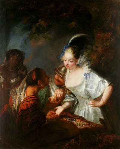 Adivina gitana. de Antoine Pesne