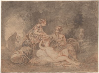 Lot and His Daughters de Antoine Pesne