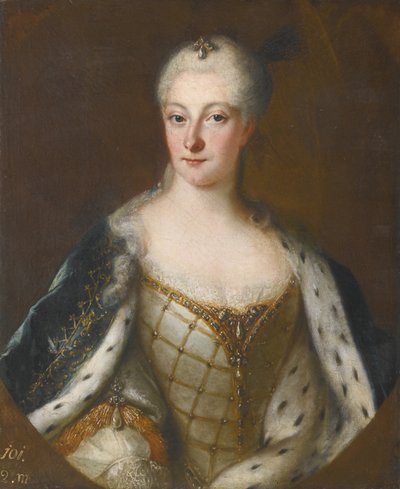 Retrato de Henriette Maria de Brandenburg-Schwedt de Antoine Pesne School