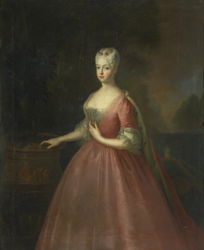 Retrato de la princesa Friederike Luise de Prusia 1714-1784, Margravina de Brandeburgo-Ansbach de Antoine Pesne School