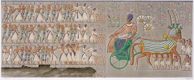Bajos relieves coloreados del antiguo Egipto, 1822 de Antoine Phelippeaux