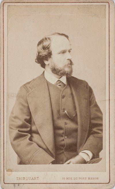 Retrato del bailarín, coreógrafo y maestro de ballet Paul Taglioni 1808-1884, ca 1860 de Antoine Rene Trinquart