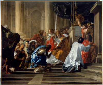 Primera cruzada: Raimundo IV de Toulouse tomando la cruz de Antoine Rivalz