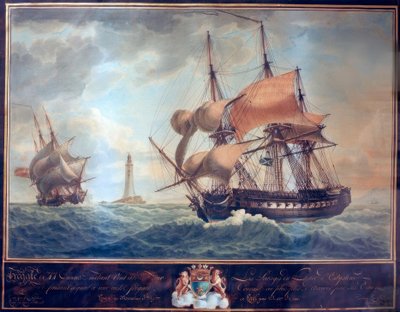 Encuentro de barcos de guerra ingleses de Antoine Roux