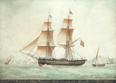 La Comadreja entrando en Marsella, 9 de septiembre de 1823 de Antoine Roux